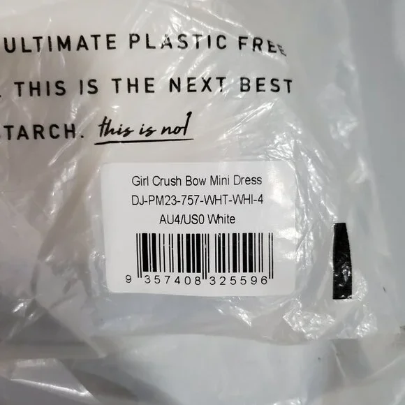Peppermayo Girl Crush Bow Mini Dress Women Size 0 NWT Strapless Cutout - Picture 8 of 10